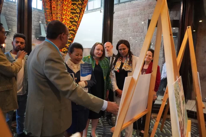 The art exhibition “Brighter Futures,” presented by the USAID at the Hilton Hotel in Addis Abeba, is scheduled to be open until 29 January, 2024 (Photo: USAID)